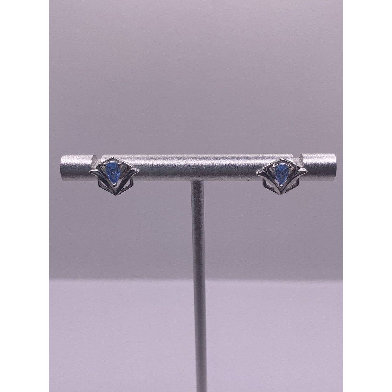 Mystic Design Sterling Silver Blue Gemstone In The Centers